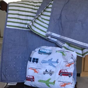 Pottery Barn Kids Transportation crib set
